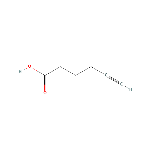 5-HEXYNOIC ACID (CAS: 53293-00-8) - Chemical Structure and Molecular Formula 