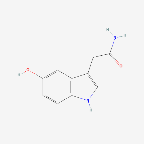 5-HYDROXYINDOLE-3-ACETAMIDE (CAS: 103404-85-9) - Chemical Structure and Molecular Formula 