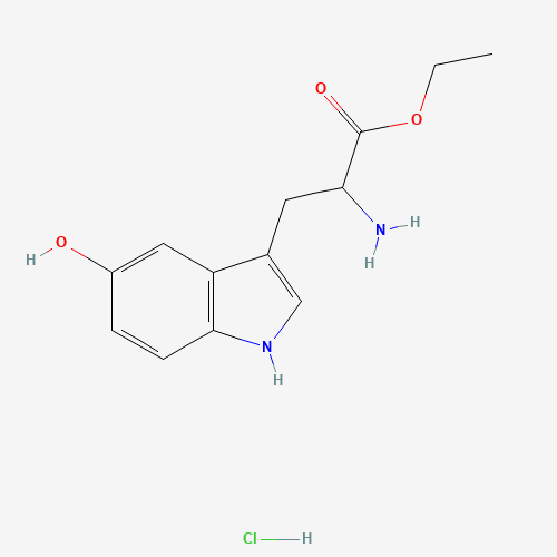 5-HYDROXY-DL-TRYPTOPHAN ETHYL ESTER HYDROCHLORIDE (CAS: 103404-89-3) - Chemical Structure and Molecular Formula 
