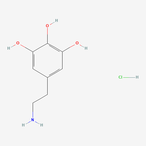 5-HYDROXYDOPAMINE HYDROCHLORIDE (CAS: 5720-26-3) - Chemical Structure and Molecular Formula 