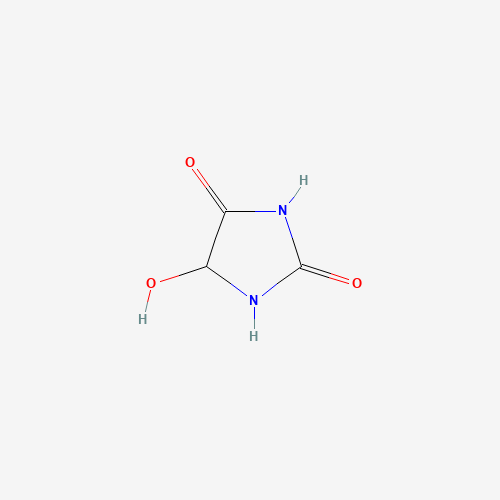 5-Hydroxyhydantoin (CAS: 29410-13-7) - Chemical Structure and Molecular Formula 