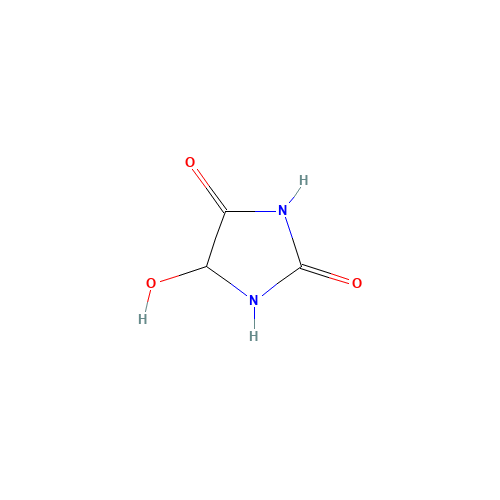 5-Hydroxyhydantoin (CAS: 29410-13-7) - Chemical Structure and Molecular Formula 