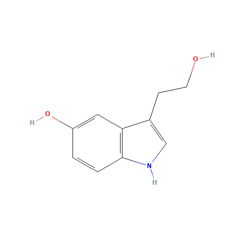 5-HYDROXYTRYPTOPHOL (CAS: 154-02-9) - Chemical Structure and Molecular Formula 