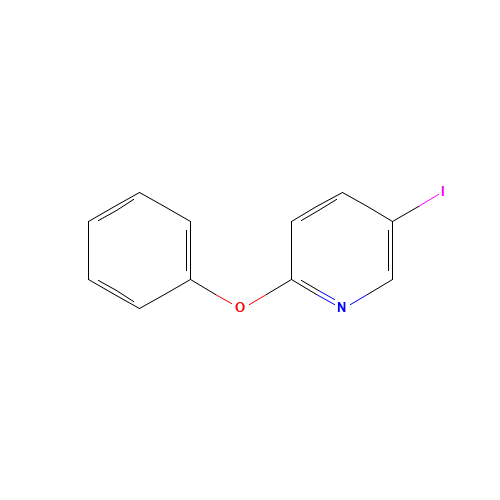 5-IODO-2-PHENOXYPYRIDINE (CAS: 352018-92-9) - Chemical Structure and Molecular Formula 