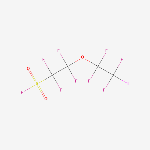 5-IODOOCTAFLUORO-3-OXAPENTANESULFONYL FLUORIDE (CAS: 66137-74-4) - Chemical Structure and Molecular Formula 