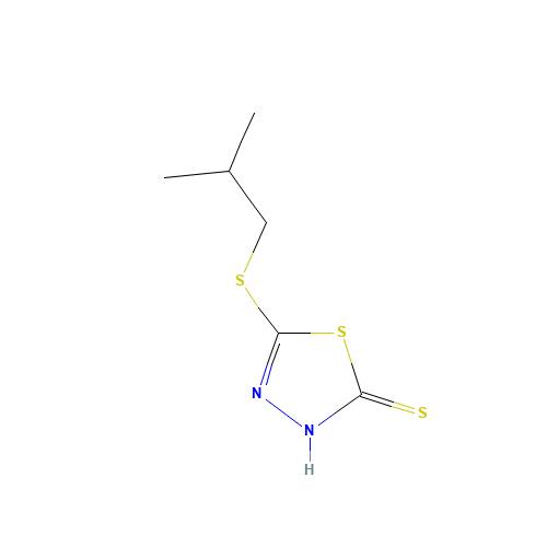5-ISOBUTYLTHIO-1,3,4-THIADIAZOLE-2-THIOL (CAS: 89601-20-7) - Related Chemical Product