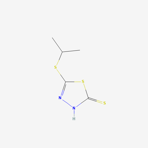 5-ISOPROPYLTHIO-1,3,4-THIADIAZOLE-2-THIOL (CAS: 62868-67-1) - Chemical Structure and Molecular Formula 