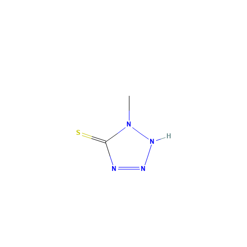 5-Mercapto-1-methyltetrazole (CAS: 13183-79-4) - Chemical Structure and Molecular Formula 