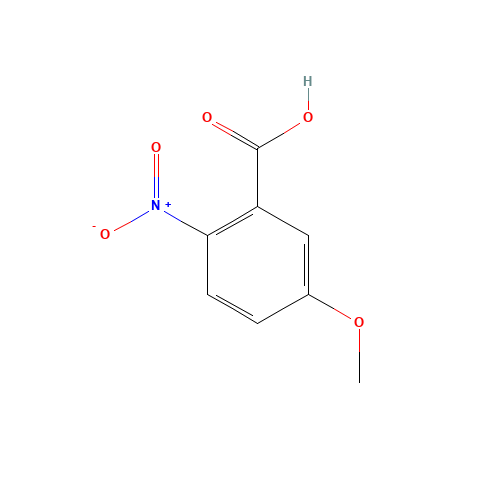 5-Methoxy-2-nitrobenzoic acid (CAS: 1882-69-5) - Chemical Structure and Molecular Formula 