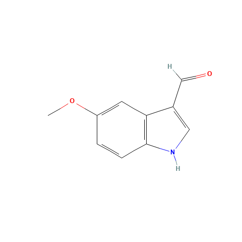 5-Methoxyindole-3-carboxaldehyde (CAS: 10601-19-1) - Chemical Structure and Molecular Formula 
