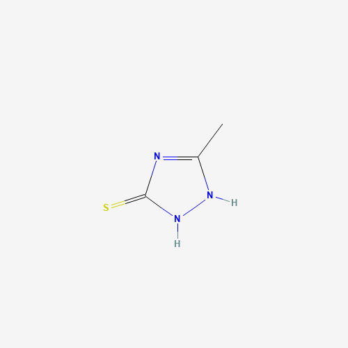 3-METHYL-1,2,4-TRIAZOLE-5-THIONE (CAS: 7271-44-5) - Chemical Structure and Molecular Formula 