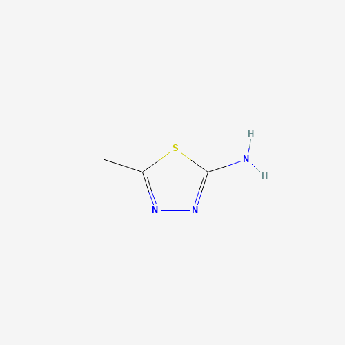2-Amino-5-methyl-1,3,4-thiadiazole (CAS: 108-33-8) - Chemical Structure and Molecular Formula 
