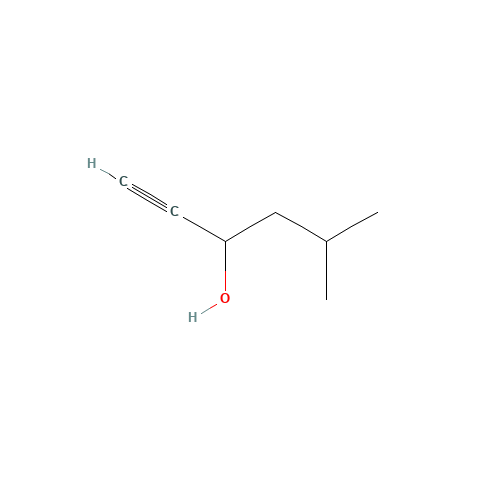 5-METHYL-1-HEXYN-3-OL (CAS: 61996-79-0) - Chemical Structure and Molecular Formula 