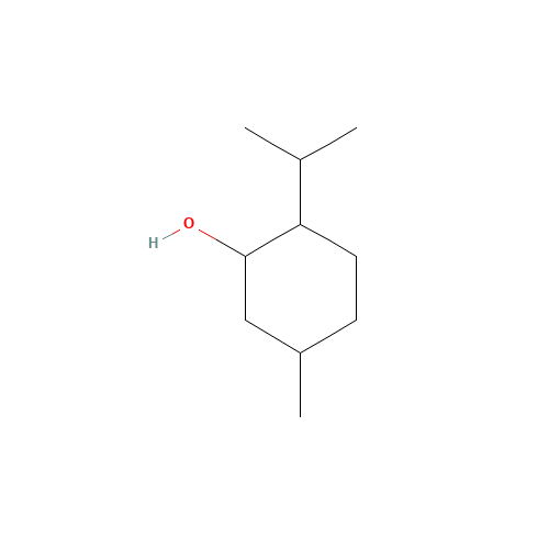 DL-Menthol (CAS: 1490-04-6) - Chemical Structure and Molecular Formula 