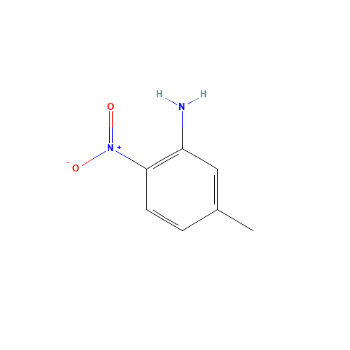 5-METHYL-2-NITROANILINE (CAS: 578-46-1) - Chemical Structure and Molecular Formula 