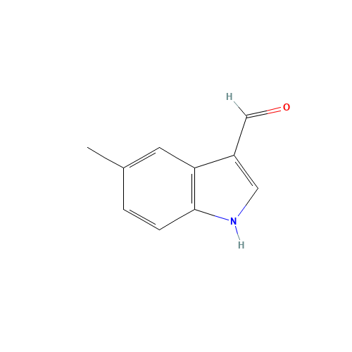 5-METHYLINDOLE-3-CARBOXALDEHYDE (CAS: 52562-50-2) - Chemical Structure and Molecular Formula 