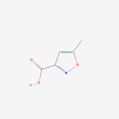 5-Methylisoxazole-3-carboxylic acid (CAS: 3405-77-4) - Chemical Structure and Molecular Formula 