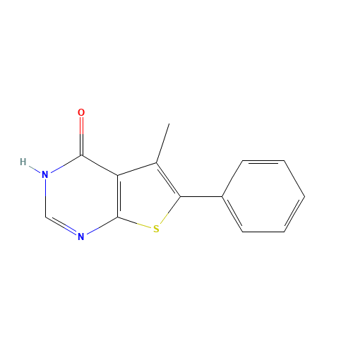 5-METHYL-6-PHENYLTHIENO[2,3-D]PYRIMIDIN-4-OL (CAS: 306934-76-9) - Chemical Structure and Molecular Formula 