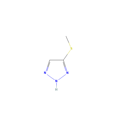 5-Methylmercapto-1,2,3-triazole (CAS: 53374-49-5) - Chemical Structure and Molecular Formula 
