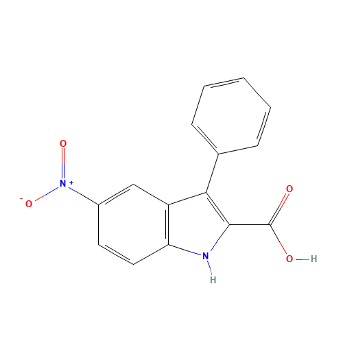 5-NITRO-3-PHENYL-1H-INDOLE-2-CARBOXYLIC ACID (CAS: 14182-37-7) - Related Chemical Product
