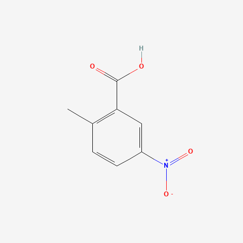 2-Methyl-5-nitrobenzoic acid (CAS: 1975-52-6) - Chemical Structure and Molecular Formula 
