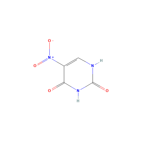5-Nitrouracil (CAS: 611-08-5) - Chemical Structure and Molecular Formula 