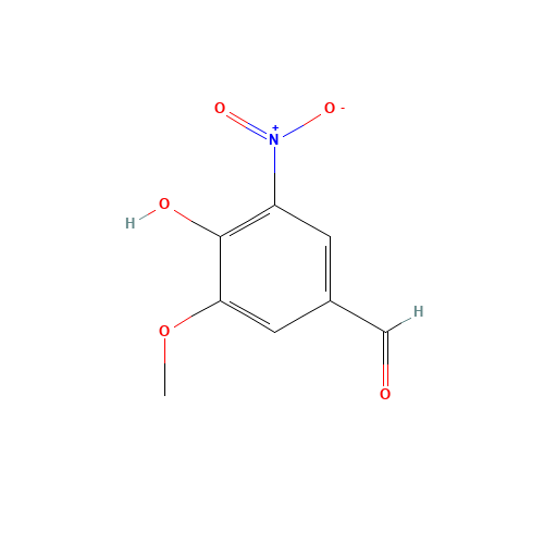 5-Nitrovanillin (CAS: 6635-20-7) - Chemical Structure and Molecular Formula 