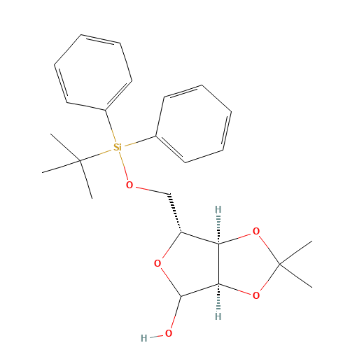 5-O-tert-Butyldiphenylsilyl-2,3-O-isopropylidene-D-ribofuranose (CAS: 141607-35-4) - Related Chemical Product