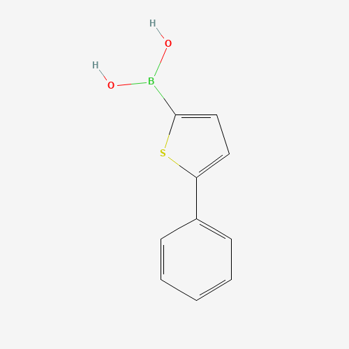 5-PHENYL-2-THIENYLBORONIC ACID (CAS: 306934-95-2) - Chemical Structure and Molecular Formula 