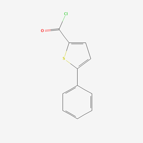 5-PHENYL-2-THIOPHENECARBONYL CHLORIDE (CAS: 17361-89-6) - Chemical Structure and Molecular Formula 