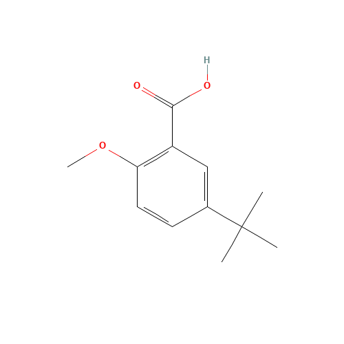 4-TERT-BUTYL-2-ETHOXY-BENZOIC ACID (CAS: 73469-54-2) - Chemical Structure and Molecular Formula 