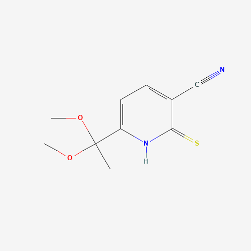 6-(1,1-DIMETHOXYETHYL)-2-MERCAPTONICOTINONITRILE (CAS: 175277-41-5) - Related Chemical Product