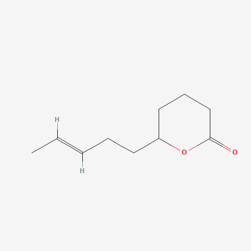 6-(3-Pentenyl)-tetrahydro-2H-pyran-2-one (CAS: 32764-98-0) - Chemical Structure and Molecular Formula 