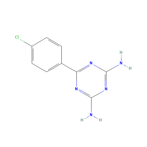 6-(4-CHLOROPHENYL)-1,3,5-TRIAZINE-2,4-DIAMINE (CAS: 4514-53-8) - Related Chemical Product
