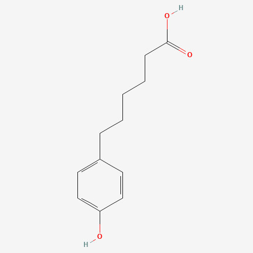 6-(4-HYDROXYPHENYL)HEXANOIC ACID (CAS: 6952-35-8) - Chemical Structure and Molecular Formula 