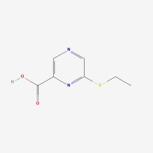 6-(Ethylthio)-pyrazinecarboxylicacid (CAS: 66533-64-0) - Chemical Structure and Molecular Formula 
