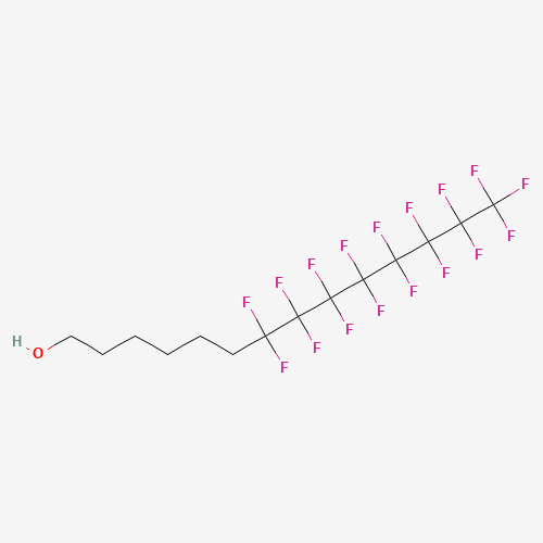6-(PERFLUOROOCTYL)HEXANOL (CAS: 129794-54-3) - Chemical Structure and Molecular Formula 