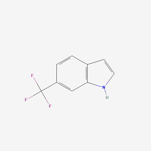 6-(Trifluoromethyl)indole (CAS: 13544-43-9) - Chemical Structure and Molecular Formula 