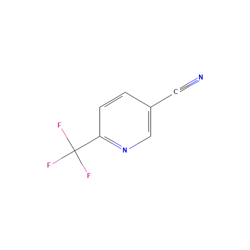 6-(Trifluoromethyl)nicotinonitrile (CAS: 216431-85-5) - Chemical Structure and Molecular Formula 