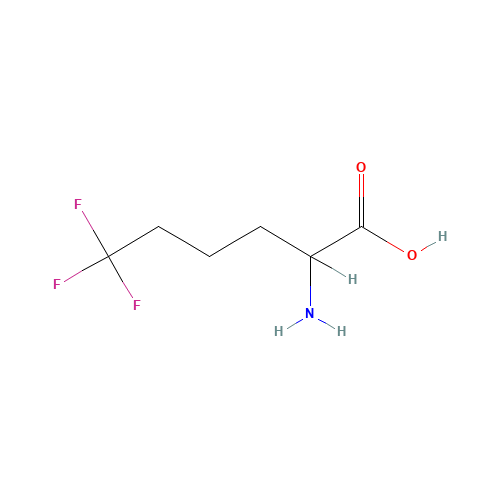 6,6,6-TRIFLUORONORLEUCINE (CAS: 120200-04-6) - Chemical Structure and Molecular Formula 