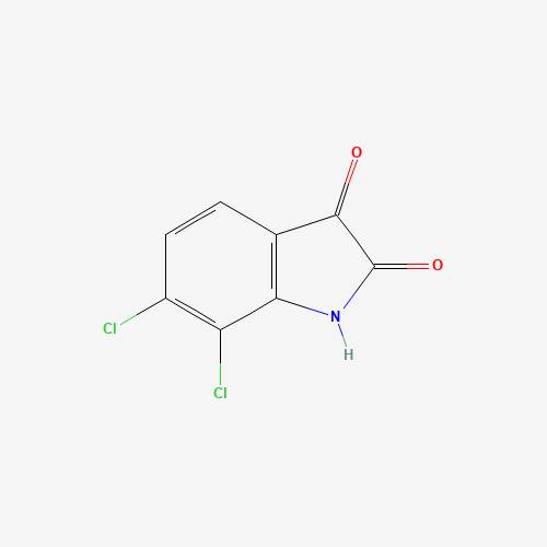6,7-dichloro-1H-indole-2,3-dione (CAS: 18711-12-1) - Chemical Structure and Molecular Formula 