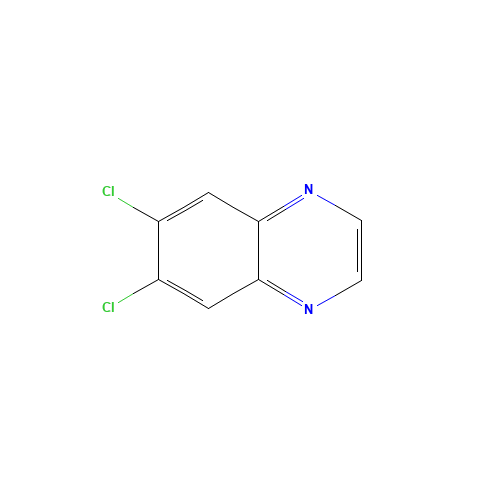 6,7-DICHLOROQUINOXALINE 98 (CAS: 19853-64-6) - Chemical Structure and Molecular Formula 