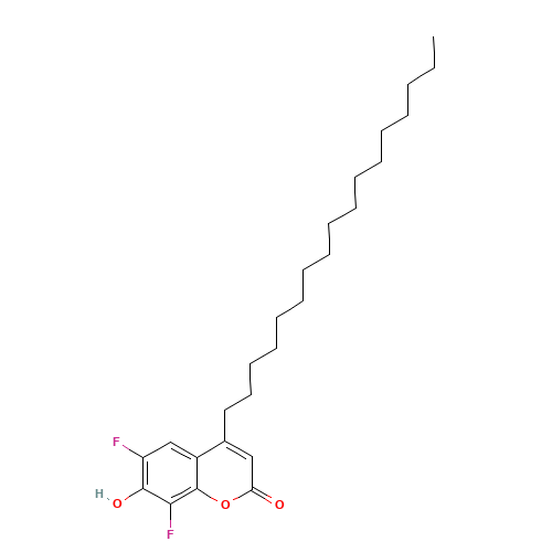 6,8-DIFLUORO-4-HEPTADECYL-7-HYDROXYCOUMARIN (CAS: 215868-47-6) - Related Chemical Product