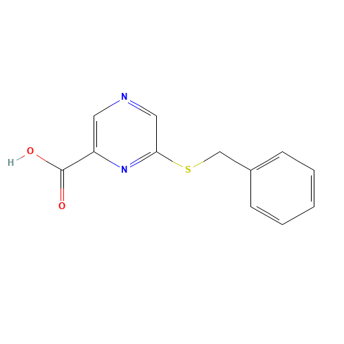 6-[(Phenylmethyl)thio]-pyrazinecarboxylicacid (CAS: 66533-95-7) - Related Chemical Product
