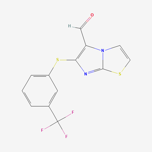 6-([3-(TRIFLUOROMETHYL)PHENYL]SULFANYL)IMIDAZO[2,1-B][1,3]THIAZOLE-5-CARBALDEHYDE (CAS: 175277-56-2) - Related Chemical Product