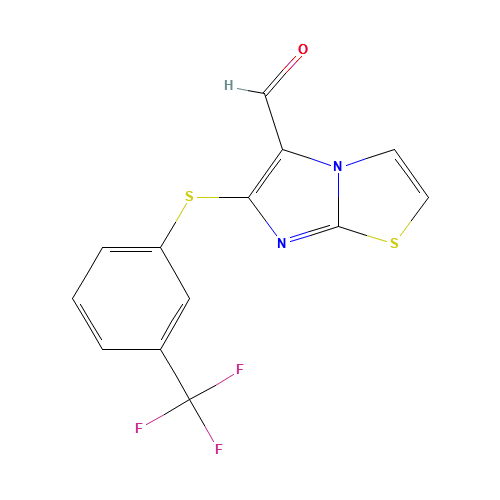 6-([3-(TRIFLUOROMETHYL)PHENYL]SULFANYL)IMIDAZO[2,1-B][1,3]THIAZOLE-5-CARBALDEHYDE (CAS: 175277-56-2) - Related Chemical Product