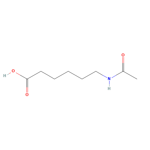 6-Acetamidohexanoic acid (CAS: 57-08-9) - Chemical Structure and Molecular Formula 