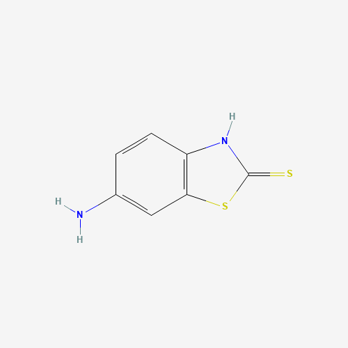 6-AMINO-2-MERCAPTOBENZOTHIAZOLE (CAS: 7442-07-1) - Chemical Structure and Molecular Formula 