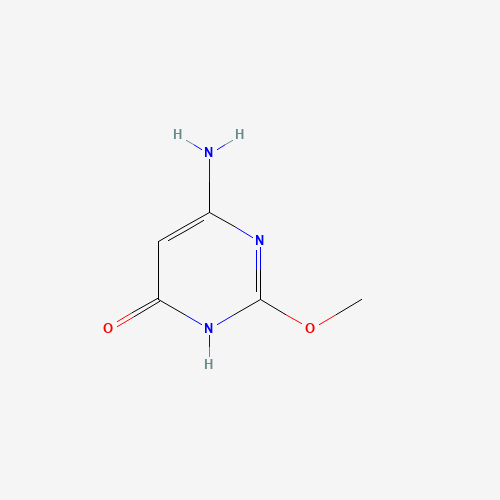6-AMINO-2-METHOXY-4(1H)-PYRIMIDINONE (CAS: 52386-29-5) - Chemical Structure and Molecular Formula 