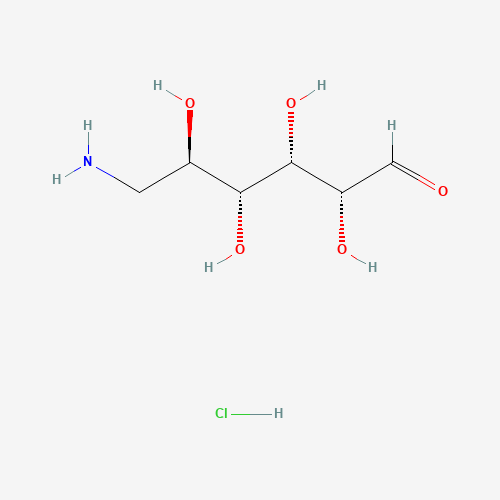 6-AMINO-6-DEOXY-D-GLUCOSE HYDROCHLORIDE (CAS: 55324-97-5) - Chemical Structure and Molecular Formula 